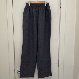 Grey Wide Leg Pull On Pants by Alia Petite